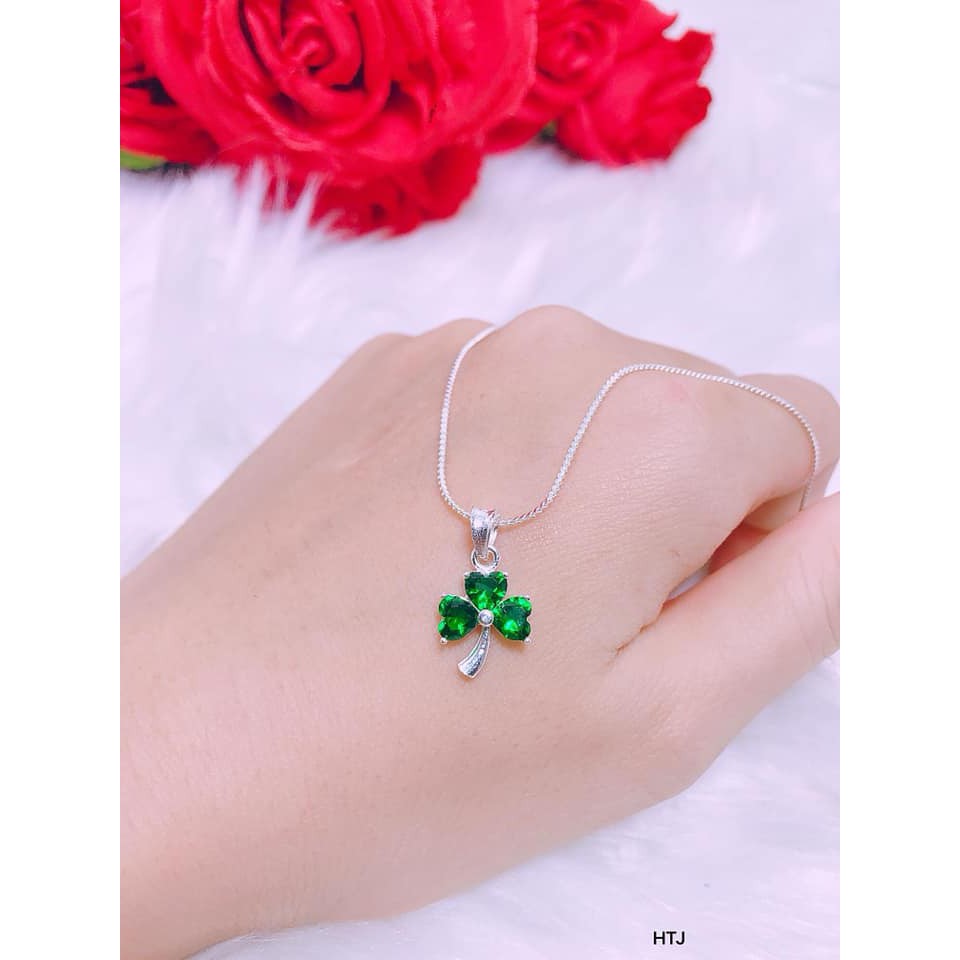 Dây Chuyền Bạc Cỏ 3 Lá