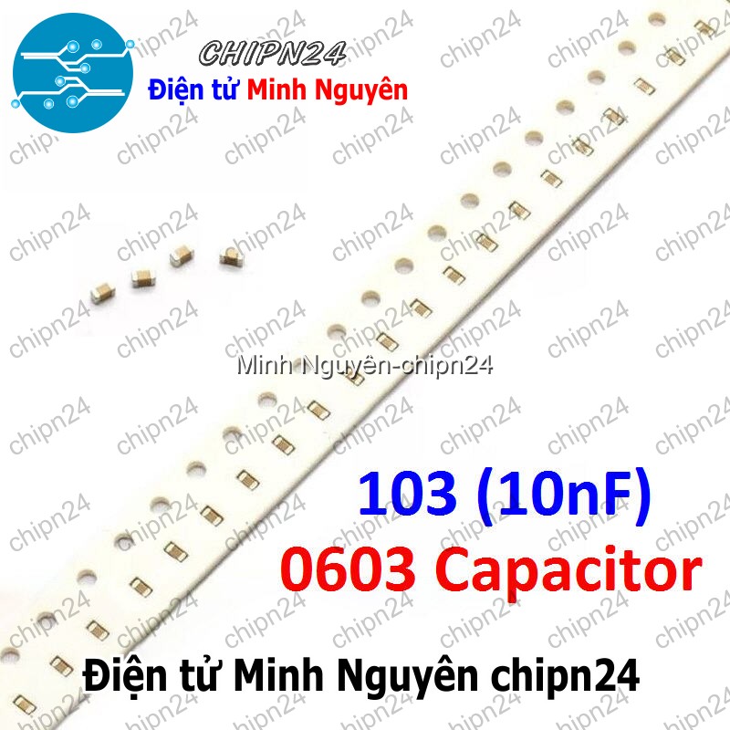 [25 con] (G29) Tụ dán SMD 0603 103 50V 5% (10nF 50V) (1.6x0.8mm) - HH005633