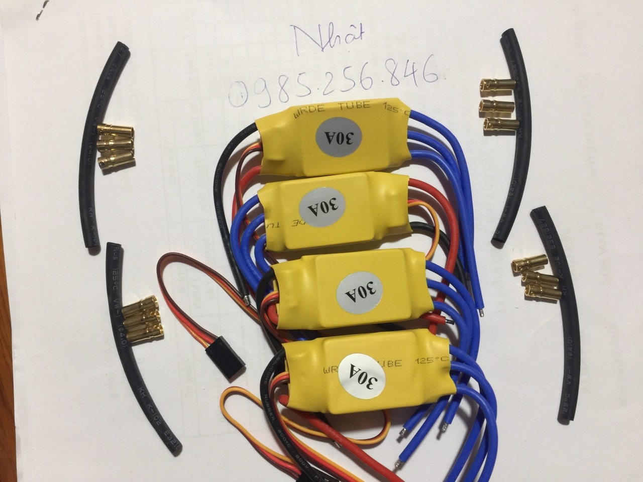 Bộ điều tốc 30A (dưới 1400kv), 40A không chổi than (esc không chổi than), Đã gồm jack chuối