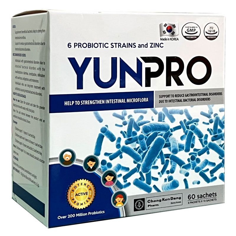 YunPro - hỗ trợ làm giảm rối loạn tiêu hóa do loạn khuẩn đường ruột