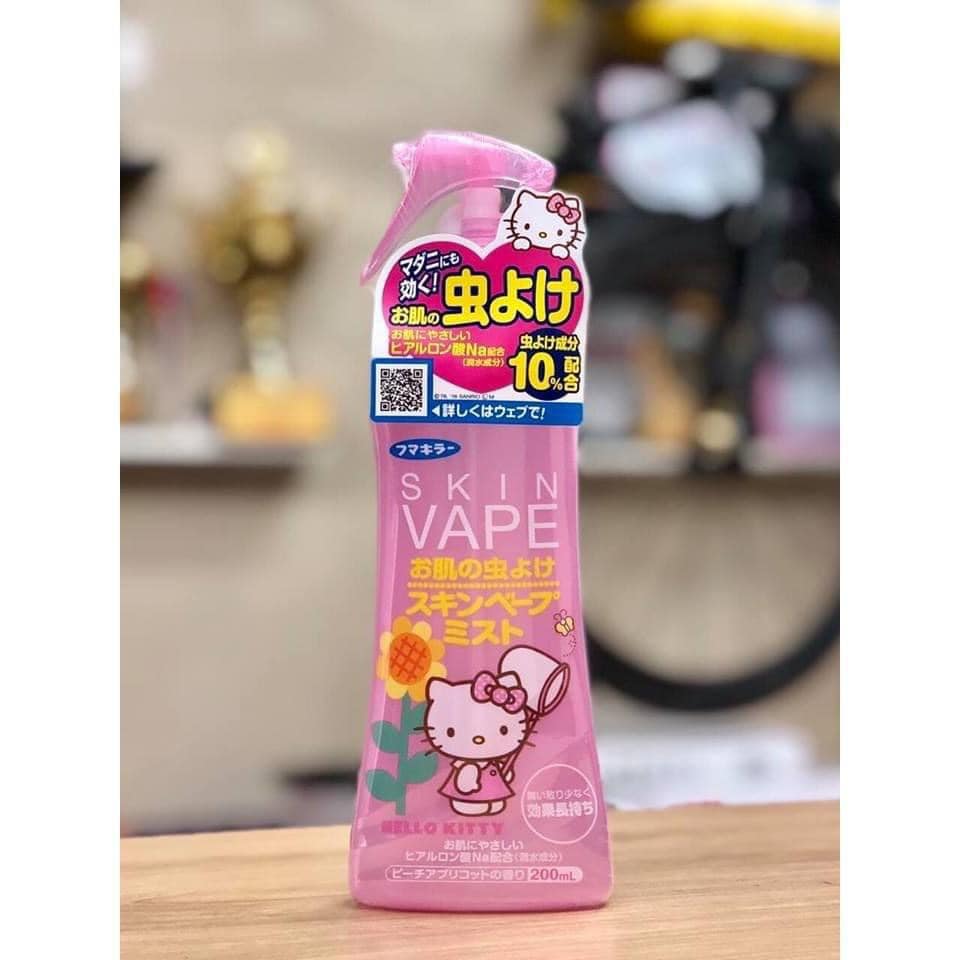 Xịt đuổi muỗi skin vape nhật bản, chai 200ml