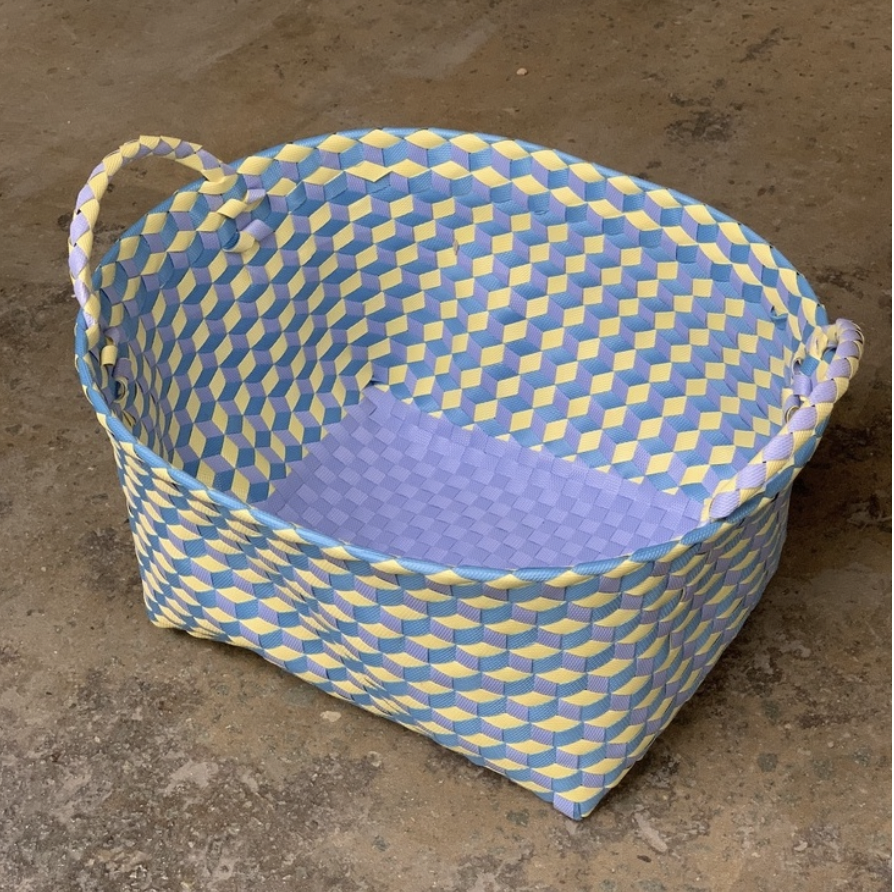 Giỏ oval đan thủ công sợi PP cao cấp, xuất xịn