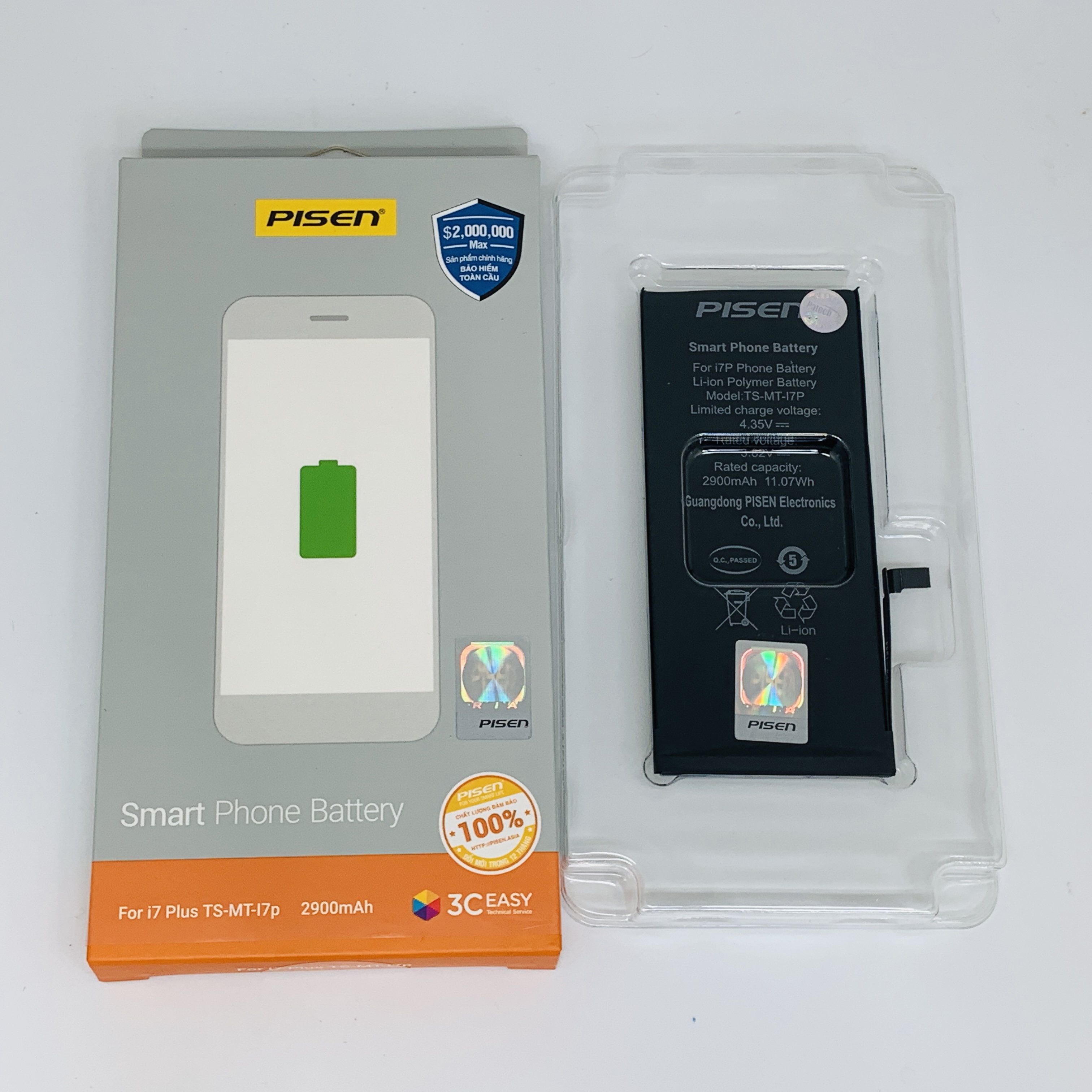 Pin Pisenn IP 7 PLUS VIỆT NAM