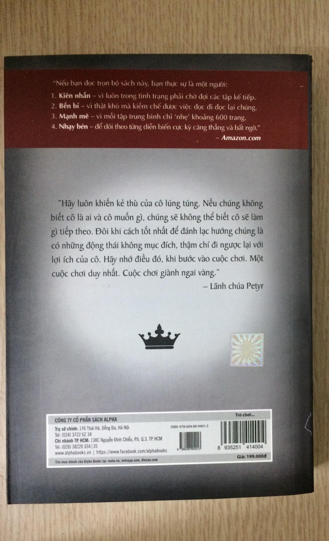 [ Sách ] Trò Chơi Vương Quyền 3C - Tử Hôn