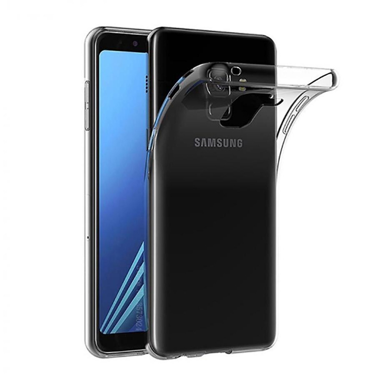 Ốp Silicon 0.33mm cho Samsung J6 (trong suốt)