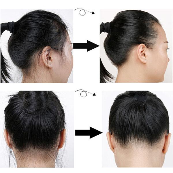 Lược CHẢI TÓC vào nếp giúp xử lý tóc con