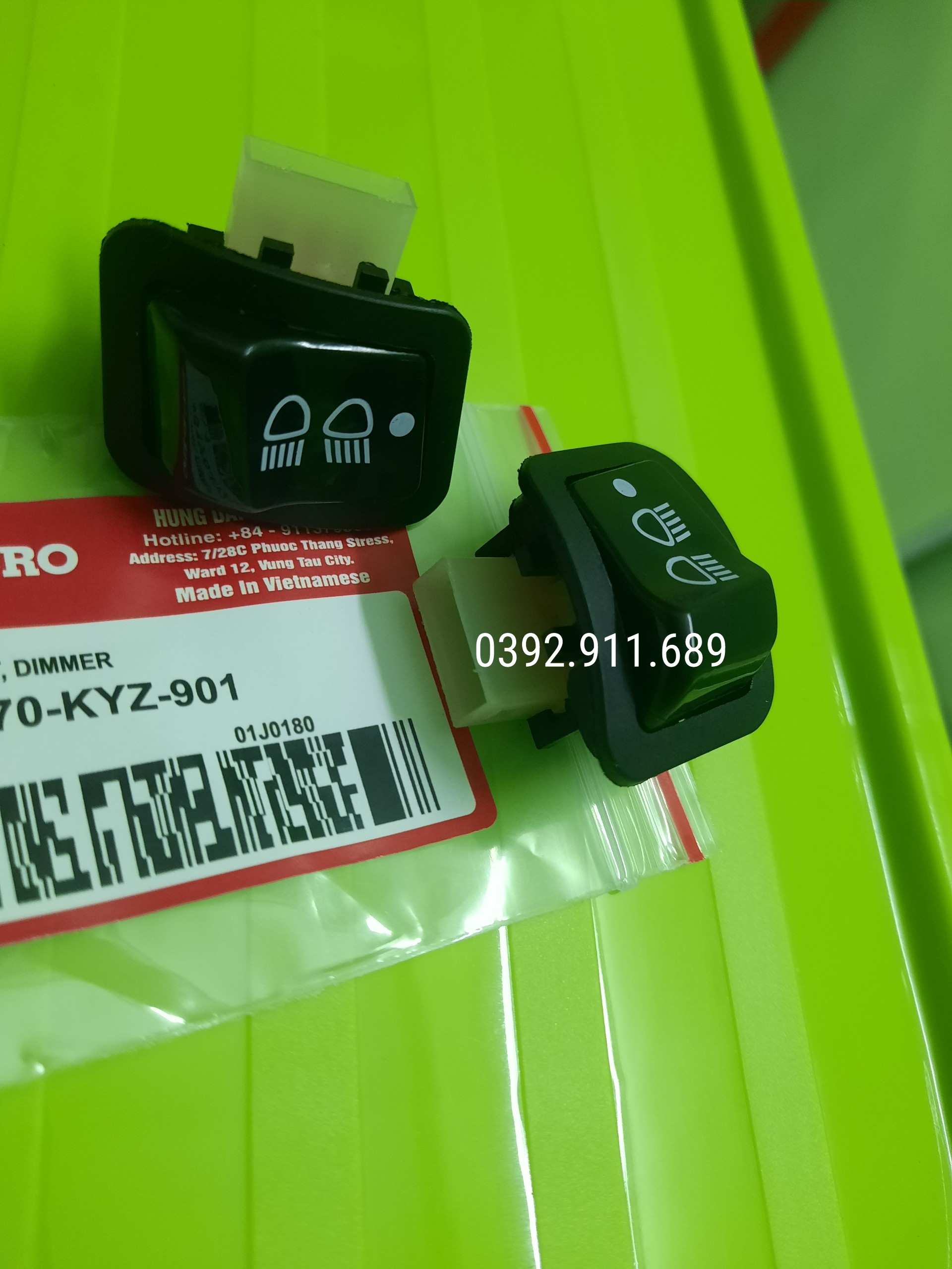 Nút công tắc tắt đèn xe honda vision - lead - wave alpha - rsx - blade. bh 6 tháng.