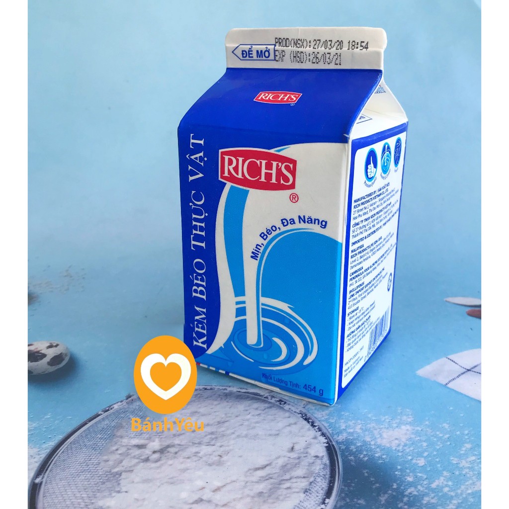 Kem béo Rich's lùn 454ml ( Giao TP.HCM )