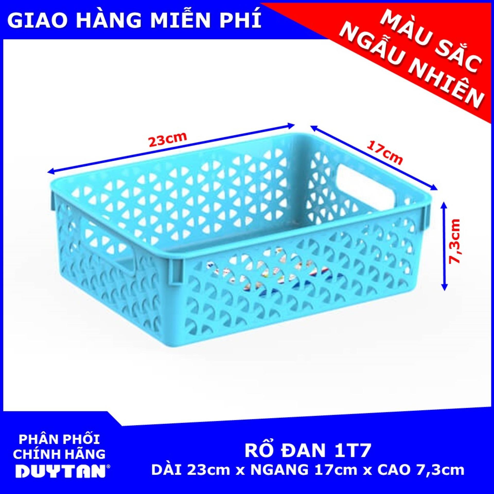 Bộ 5 Rổ đan nhựa chất lượng cao Duy Tân 1T7 ( Màu sắc ngẫu nhiên )