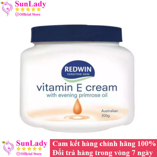 Kem dưỡng da vitamin E Redwin Cream Úc 300g - Kem dưỡng ẩm trắng da ngừa lão hóa Redwin Cream vitamin E 300g
