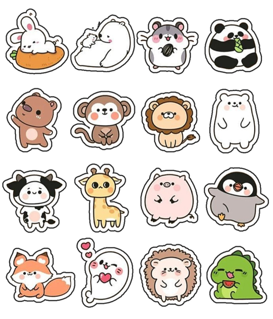 Bộ sticker thú ngộ nghĩnh đáng yêu
