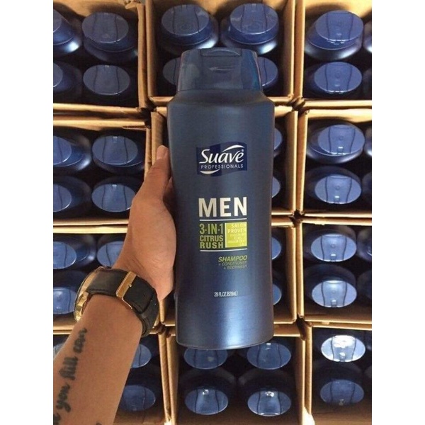 Sữa Tắm Gội Suave Men 3In1