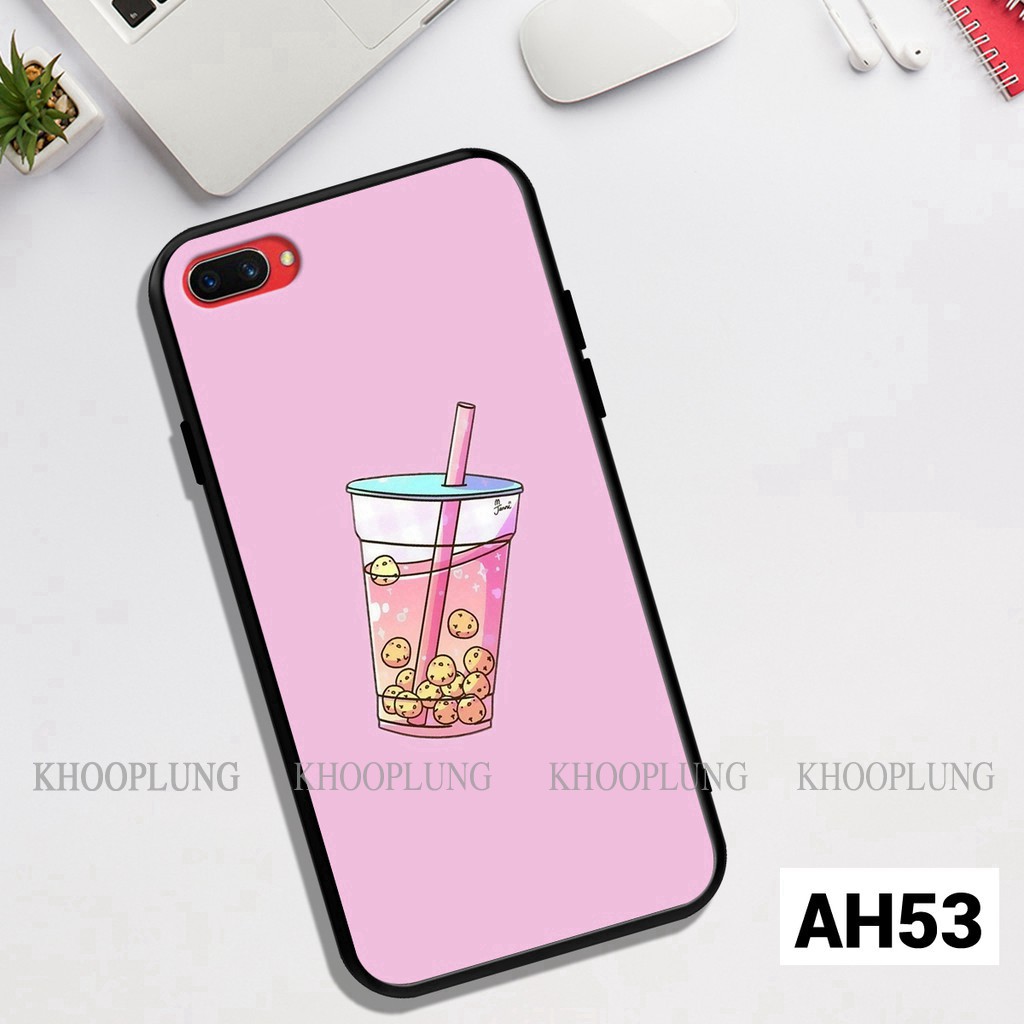 Ốp lưng Oppo A3s - A1K in hình trà sữa dễ thương