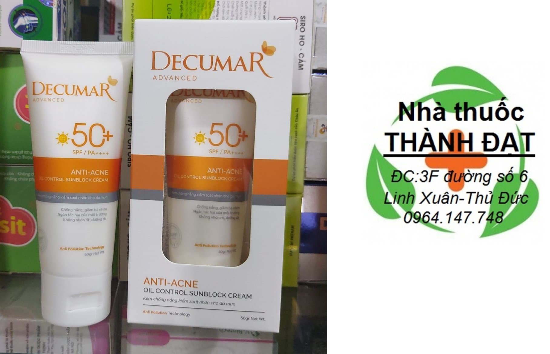 kem chống nắng decumar advanced 50+ sunblock