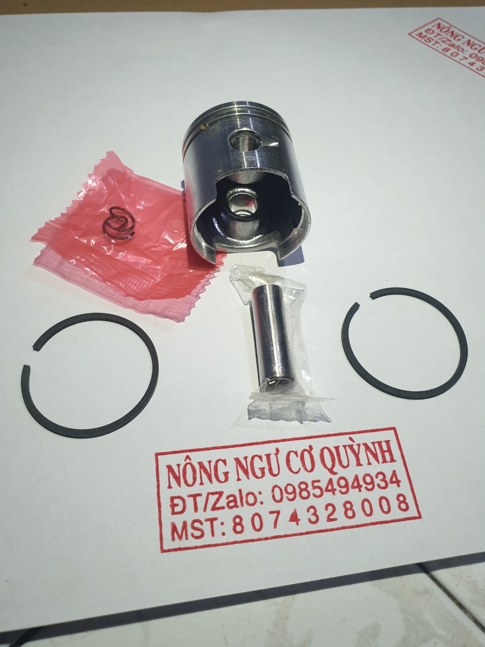 Bộ piston/ pittong/ bít tông máy cắt cỏ 30 ly - 31 ly