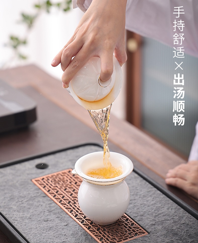 Chén Khải sứ trắng Bạch Định thấu quang 145 ml