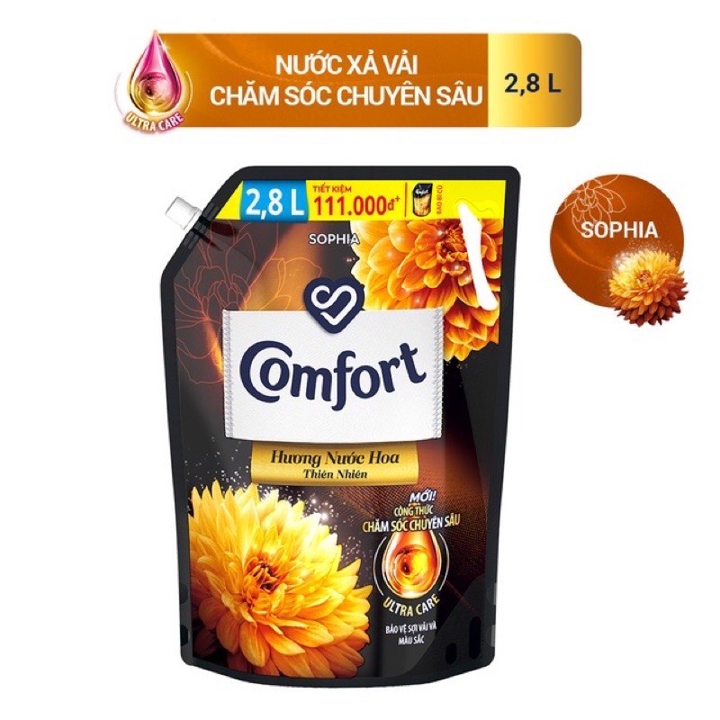 Túi nước xả vải Comfort 2,8L (mẫu mới)