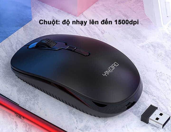 Bàn phím và Chuột không dây YINDIAO V3MAX