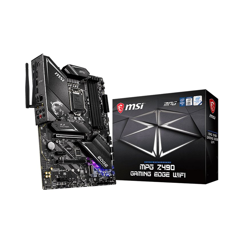 [Trả góp 0%]Mainboard MSI MPG Z490 GAMING EDGE WIFI (Intel Z490 Socket 1200 ATX 4 khe RAM DDR4)