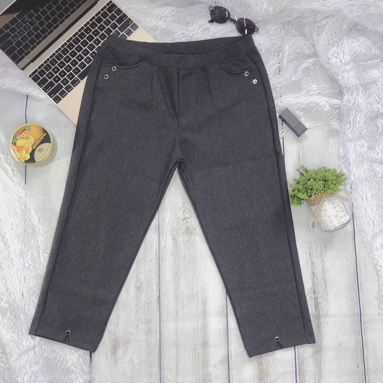 [HCM]Quần cotton 4c lửng size đại