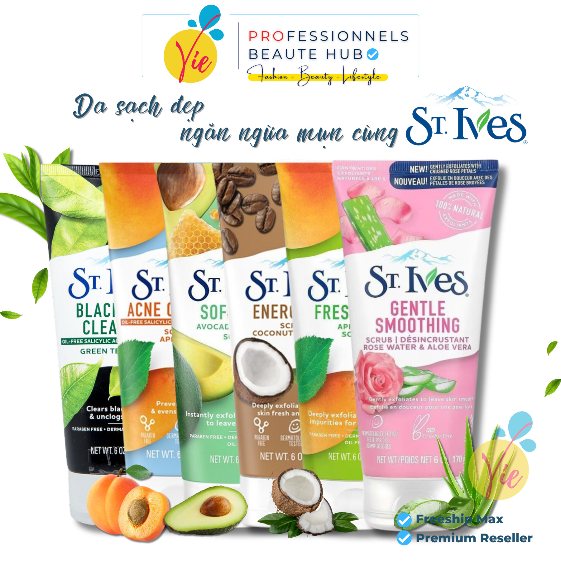 Sữa Rửa Mặt Tẩy Tế Bào Da Chết St.Ives 170g