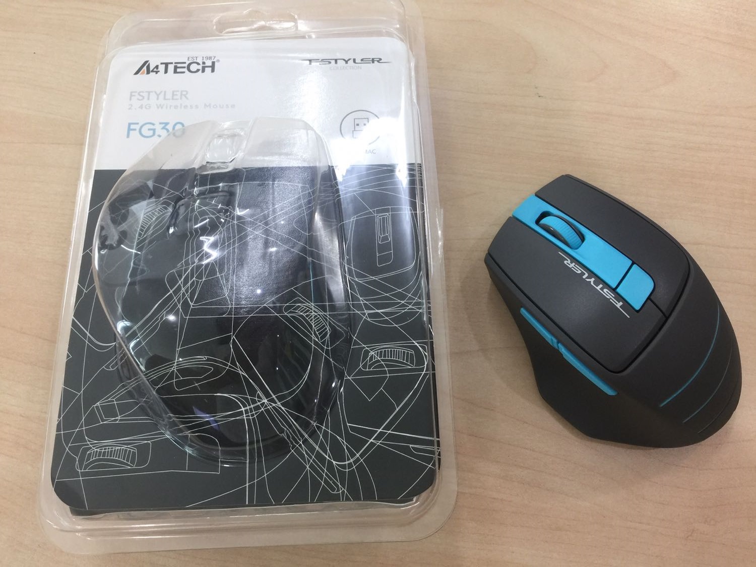 Chuột Không Dây A4Tech FStyler FG30 Wireless 2.4G