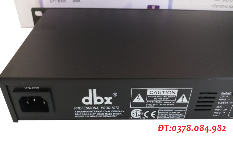 Lọc xì equalizer dbx 215 -TẶNG 2 dây canon