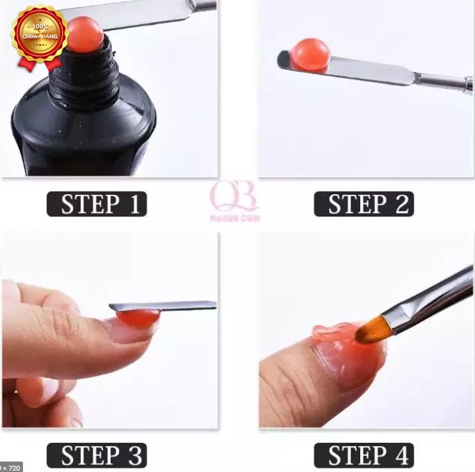 Cọ đắp gel hai đầu tiện dụng