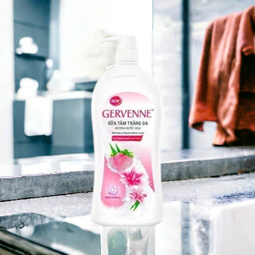 [Chai 450g] Sữa Tắm Trắng Da Hương Nước Hoa Gervenne – Da Sáng Mịn, Thơm Lâu