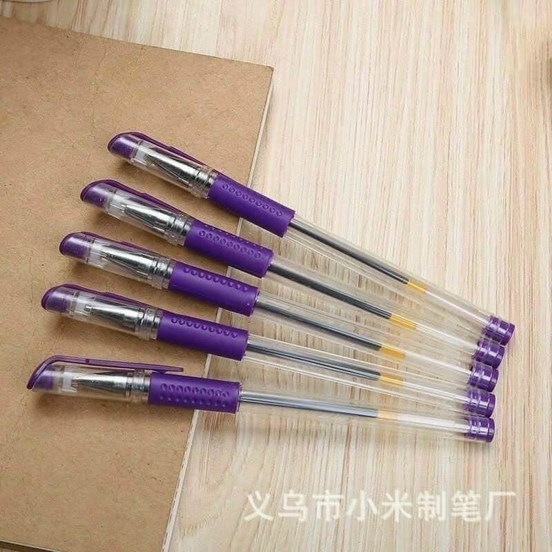 BON001 - Sét 100 bút bi nước mực tím