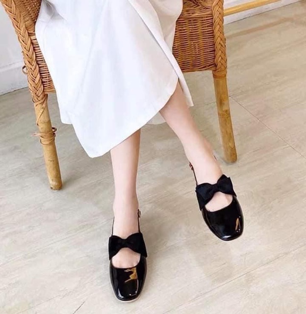 [FREE SHIP MAX] Giày búp bê tiểu thư da bóng , giày nữ thời trang