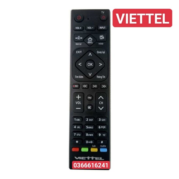 Điều khiển, Remote Tivi VIETTEL chính hãng giá rẻ