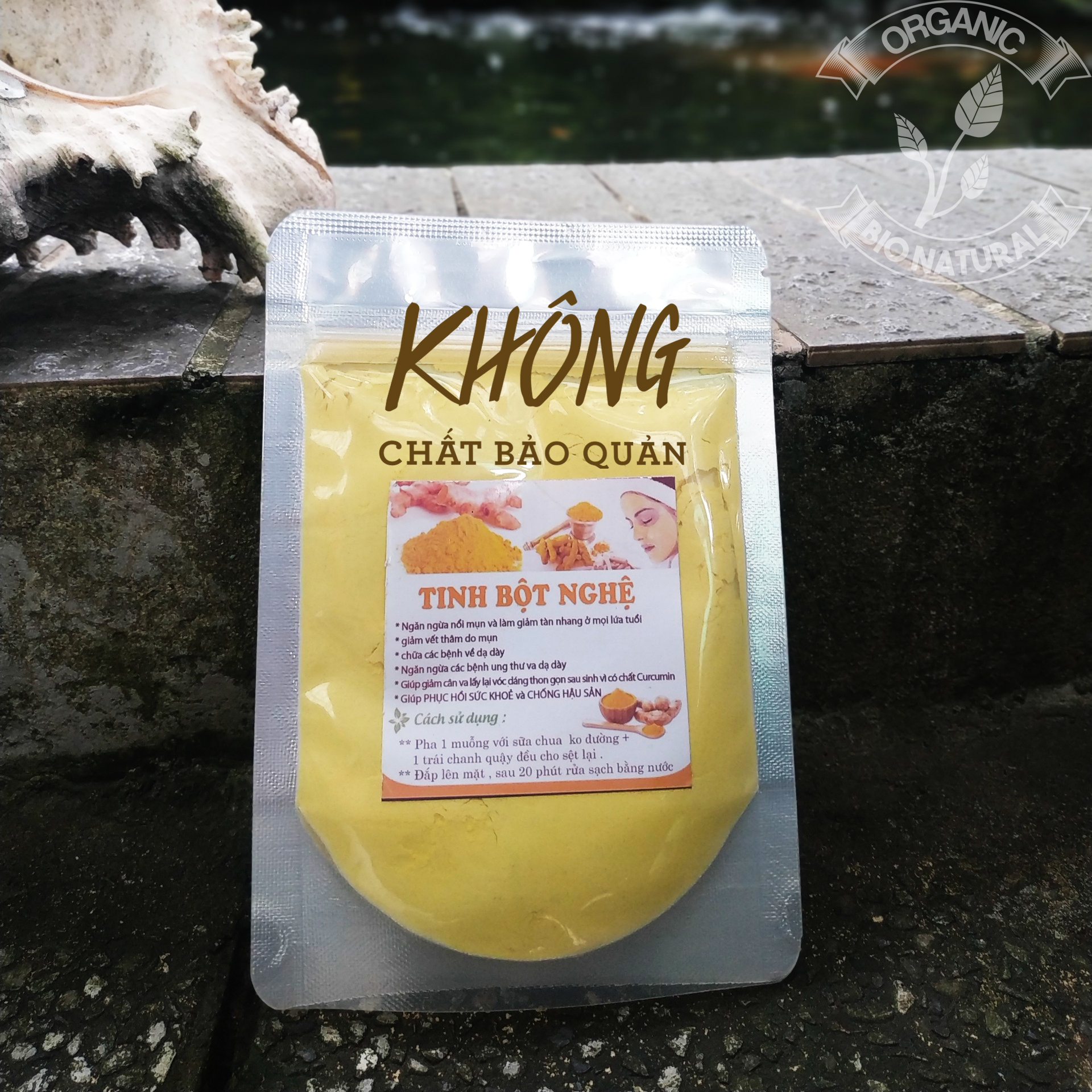 [HCM][BIONATURALVN] Bột đắp mặt Tinh Bột Nghệ HANDMADE