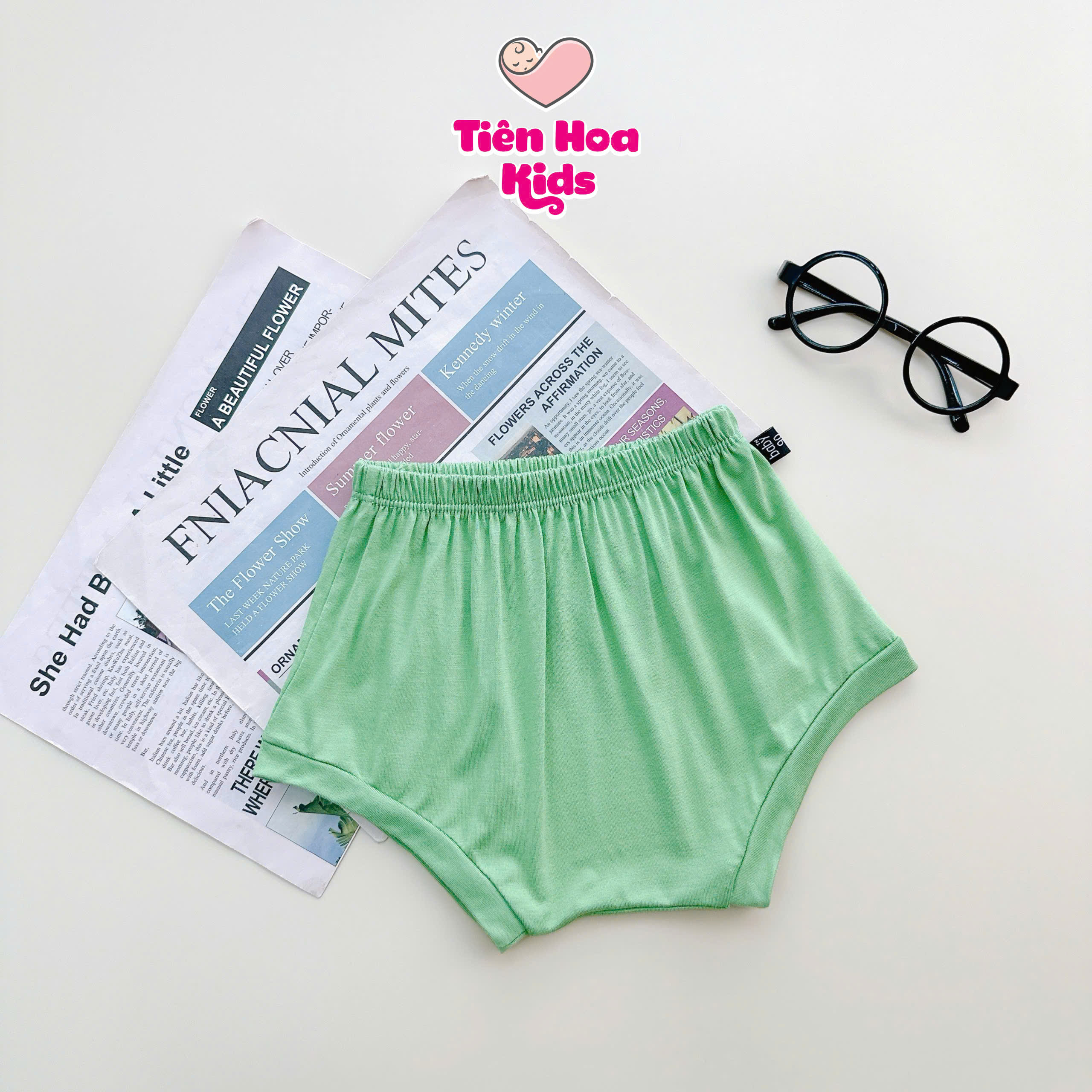 Quần ngắn đáy ngang, quần chip đùi, quần mặc tả chất thun lạnh cho bé từ 7-15kg