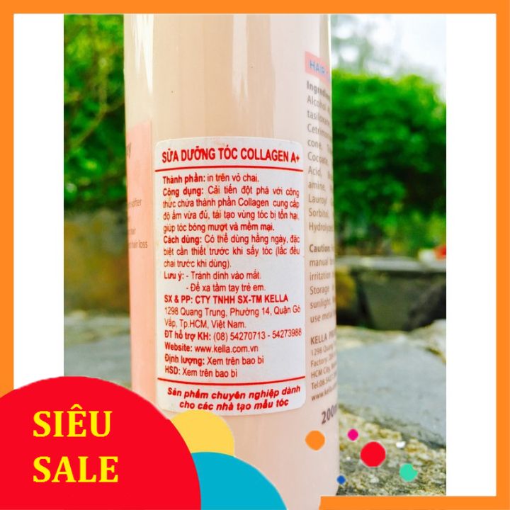 Xịt dưỡng tóc Kella Collagen A+ 200ml