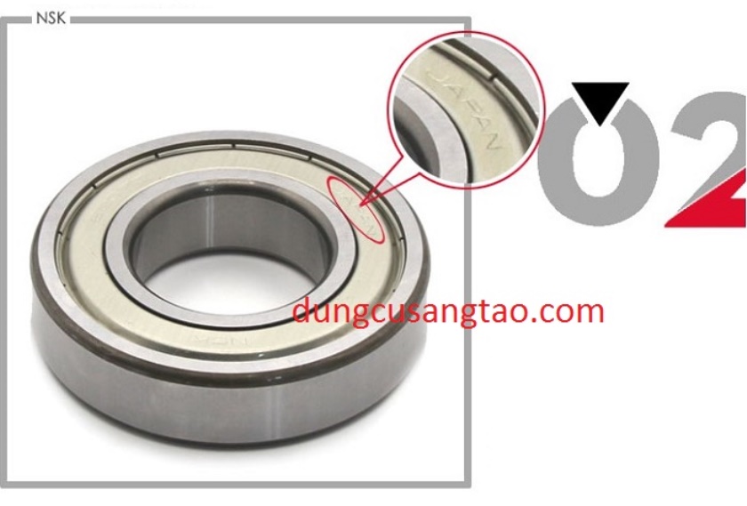 Bạc đạn NSK 6200 (lỗ 10mm), 6201 (lỗ 12mm), 6202 (lỗ 15mm) / vòng bi 6200 / 6202