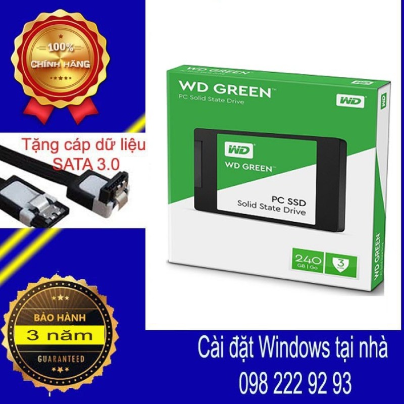 Bảng giá SSD 240GB Western Digital Green Sata 3  - ssdw2407 Phong Vũ