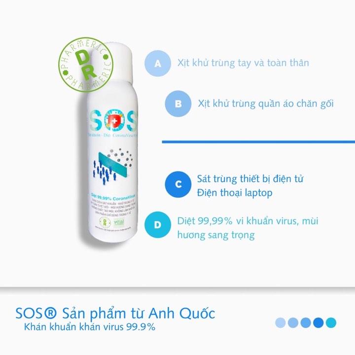 Dung dịch rửa tay khô sát khuẩn 180ml