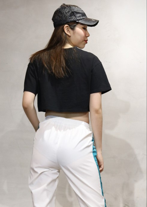 [HCM]Áo thun nữ croptop màu đen thời trang teen
