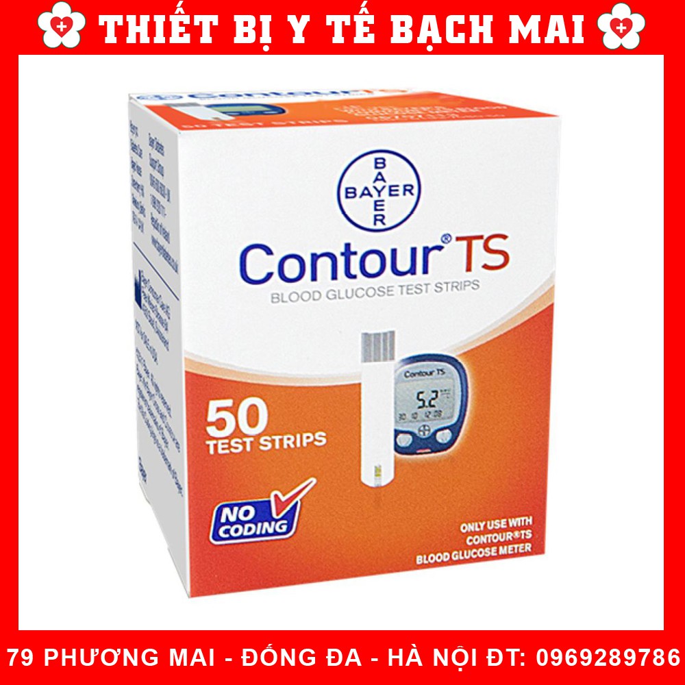 Que Thử Đường Huyết Bayer Contour TS [Hộp 100 Que] - Lọ 50 Que
