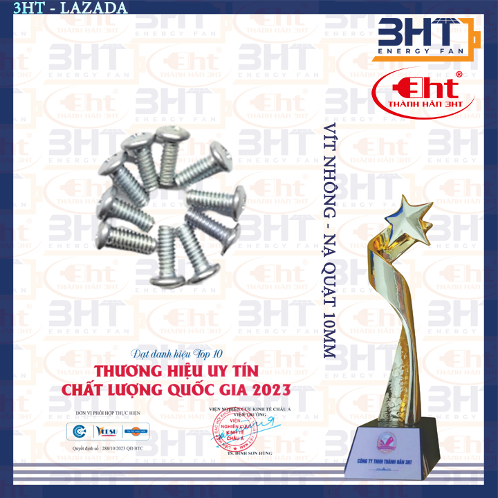 10 con ốc quạt ngắn dài - 3ht