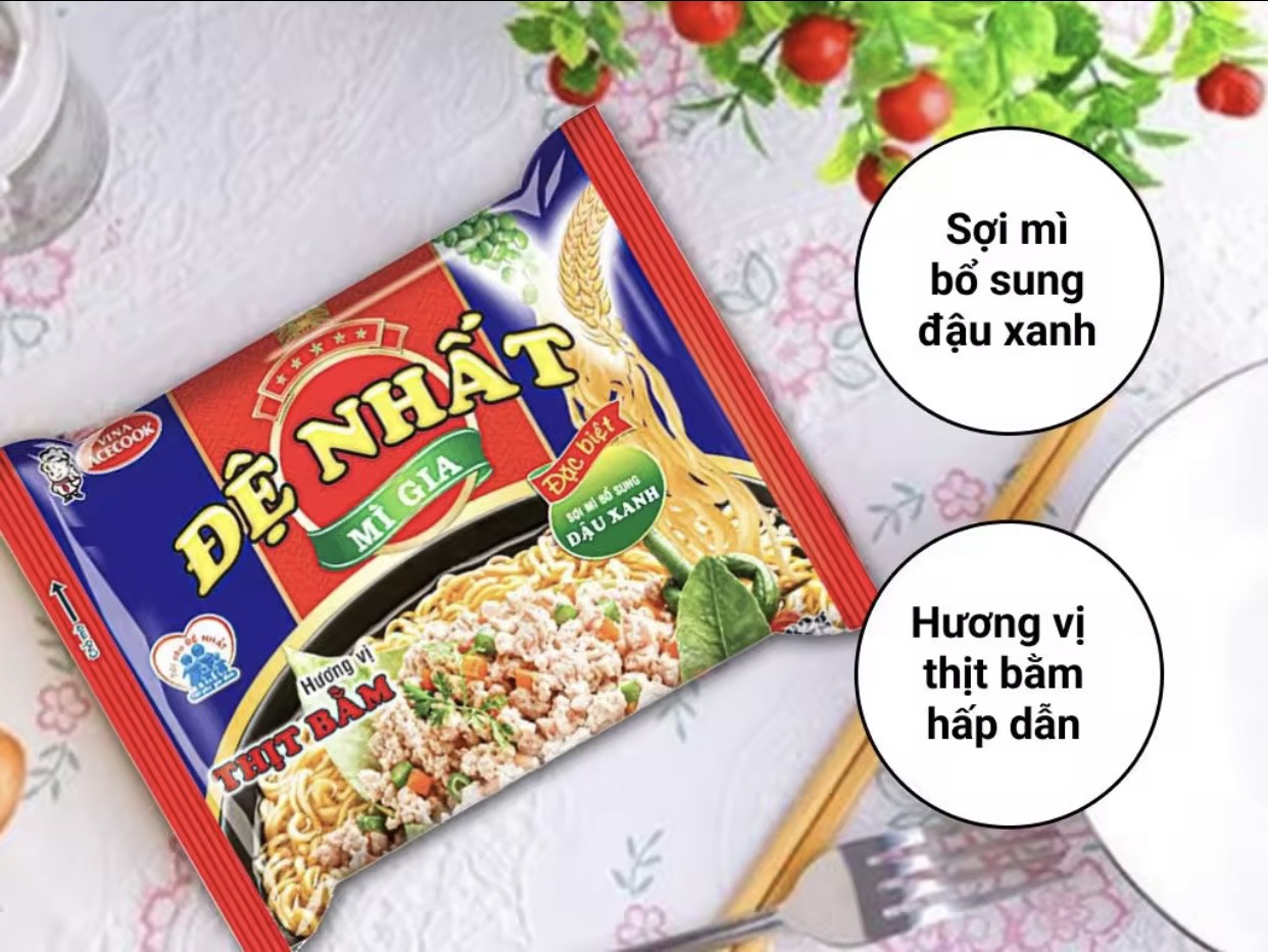 Thùng Mì Đệ Nhất thịt bầm 82g.