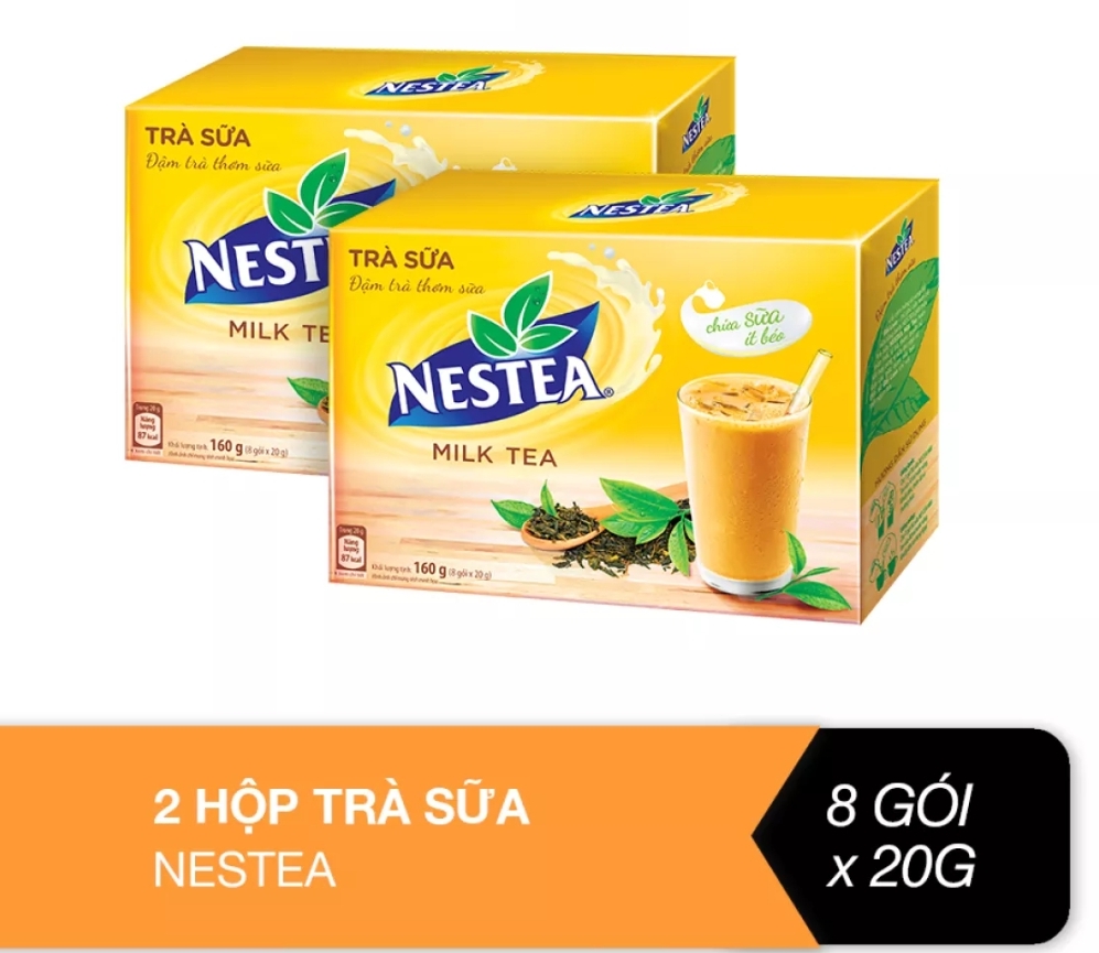 (HCM) COMBO 2 HỘP TRÀ SỮA NESTEA (8 GÓI 20GR)