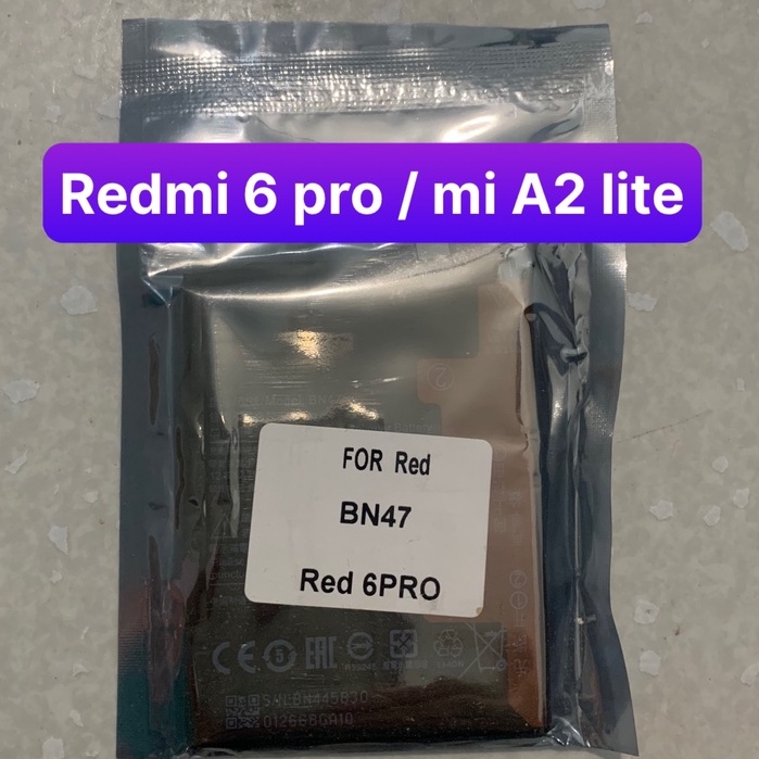 Pin thay thế cho xiaomi redmi 6 pro / mi a2 lite 3900/4000 mah