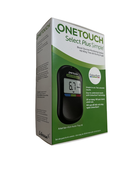 QUE THỬ ĐƯỜNG HUYẾT ONE TOUCH SECLECT SIMPLE PLUS - MÁY ĐO ĐƯỜNG HUYẾT ONE TOUCH SECLECT SIMPLE PLUS ( TẶNG KÈM 25 QUE THỬ) - BẢO HÀNH TRỌN ĐỜI - CHÍNH XÁC - NHANH CHÓNG