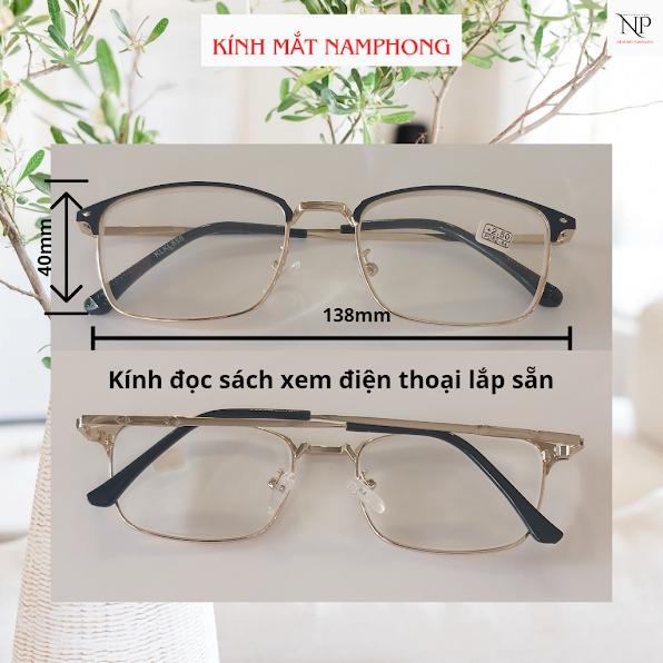 Kính đọc sách xem điện thoai ,kính lão ,kính viễn [lắp sẵn đủ số từ +075 đén +400