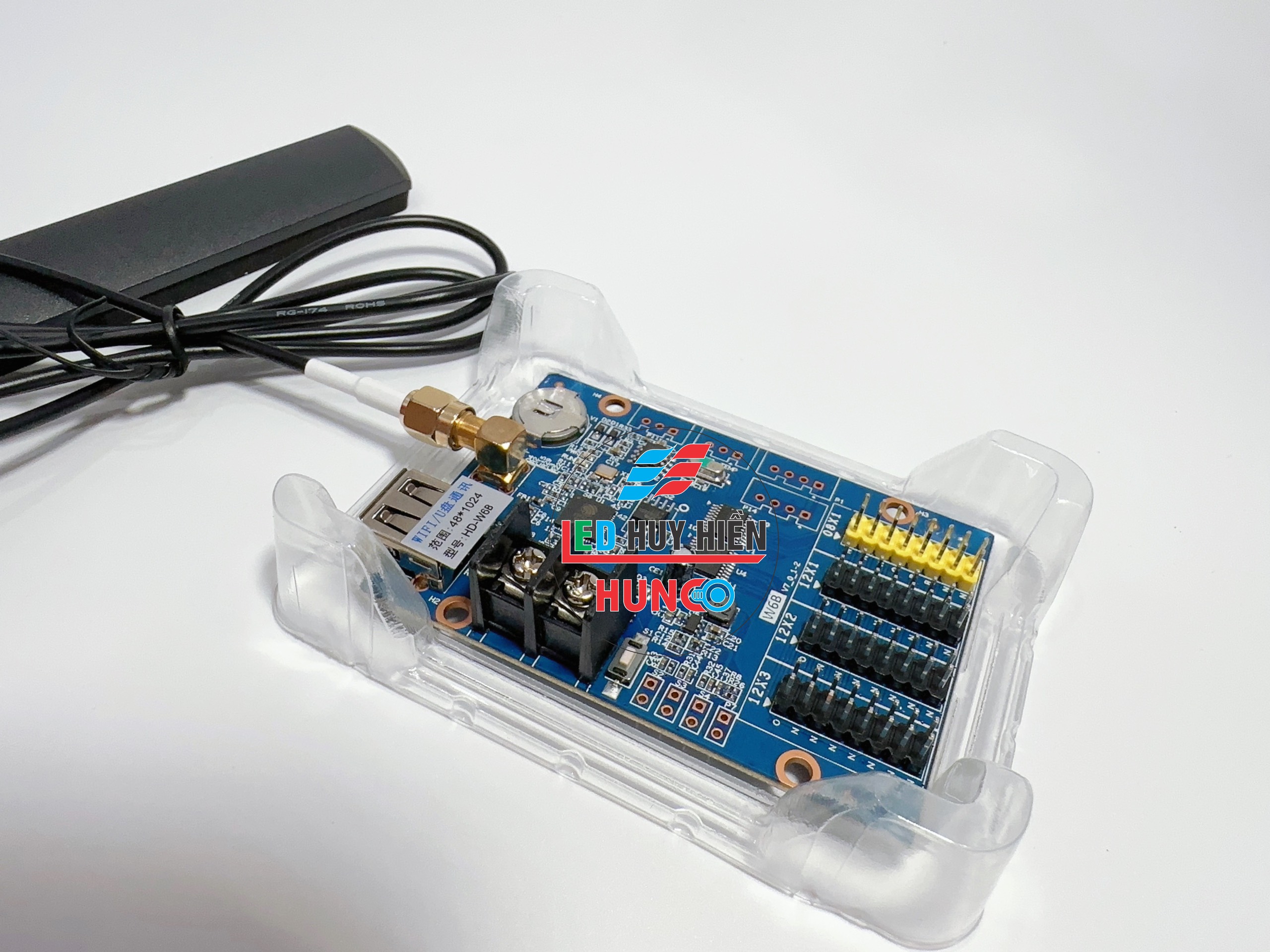 Card HD W6B (USB WIFI) hỗ trợ 3 tầng module Led 1 3 màu