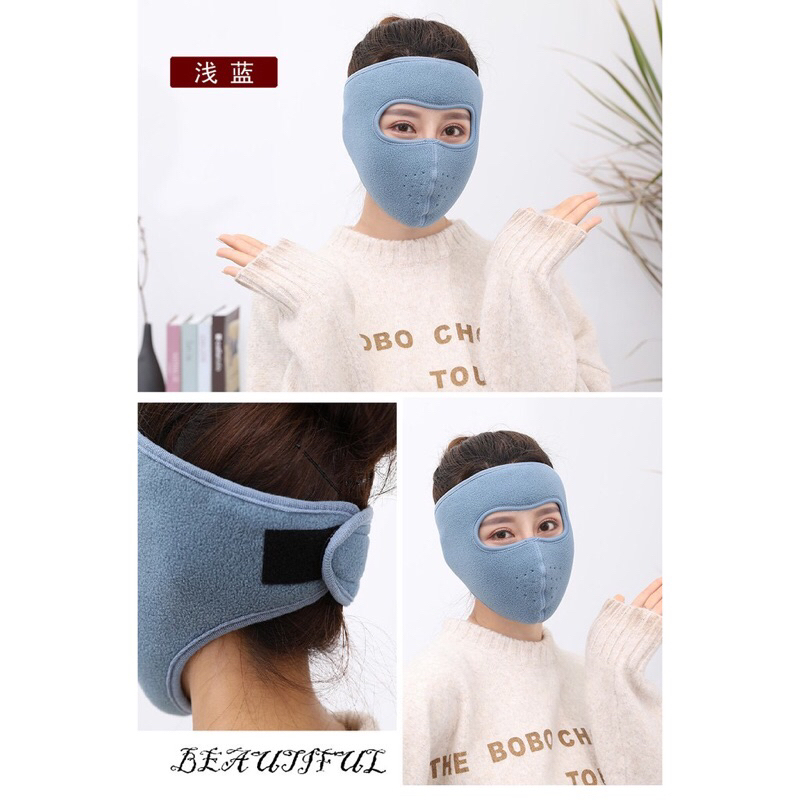 Khẩu trang ninja nỉ chống lạnh chống bụi