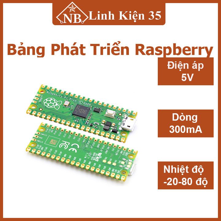 Bảng phát triển Raspberry Pi Pico Raspberry Pi PICO lõi kép RP2040 hỗ trợ Micro Python