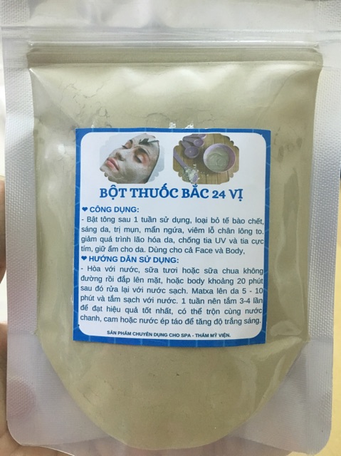 1kg Bột Thuốc Bắc Tắm trắng 24 Vị Handmade